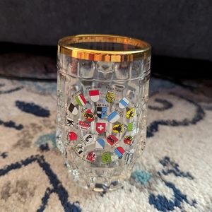 Fidenza Vetraria of Italy Glass Beer Stein Switzerland